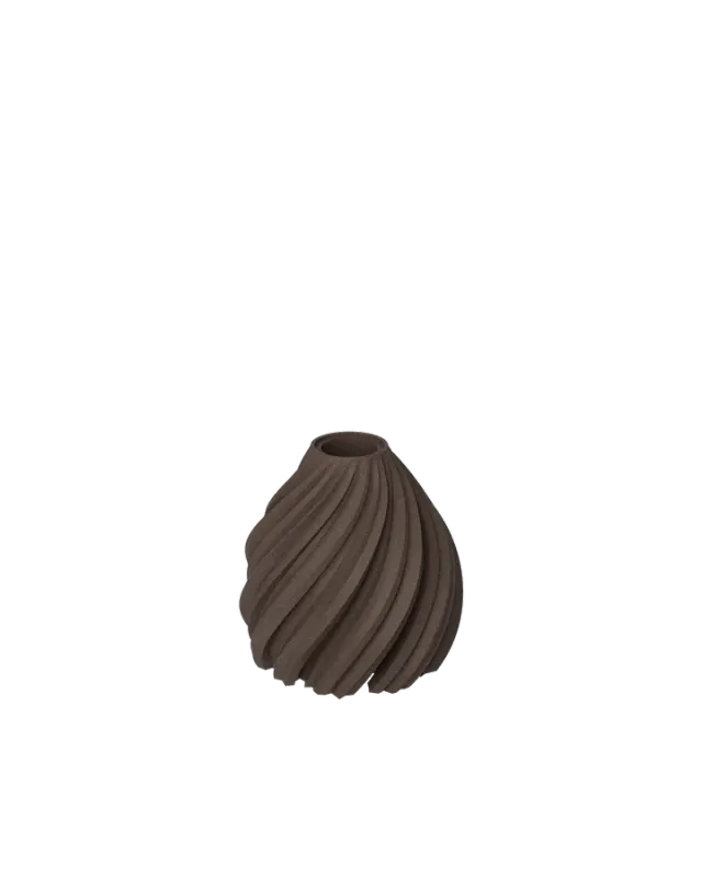 WAVE LED-Lysestake WOOD Walnut Small