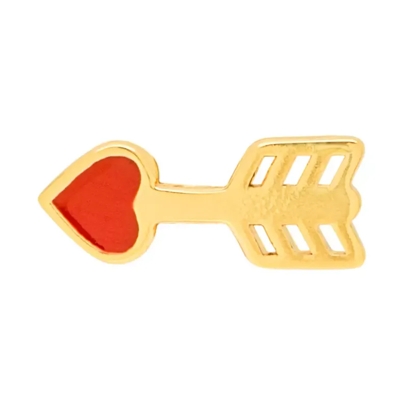 Amor Ørering 1 stk Forgyldt