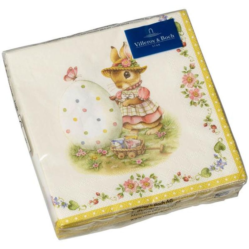 Kaffeservietter kanin 25x25 cm