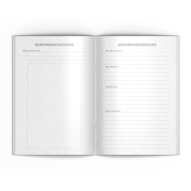 Gjestebok - Svart marmor med spådomssider